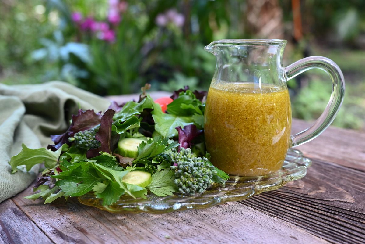 Glaser Organic Farms Simple Garlic Lemongrette Salad Dressing & Marinade